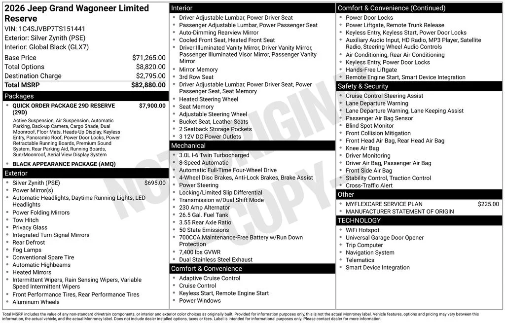 New 2026 Silver-Zynith Exterior Paint Jeep Limited Reserve image 9