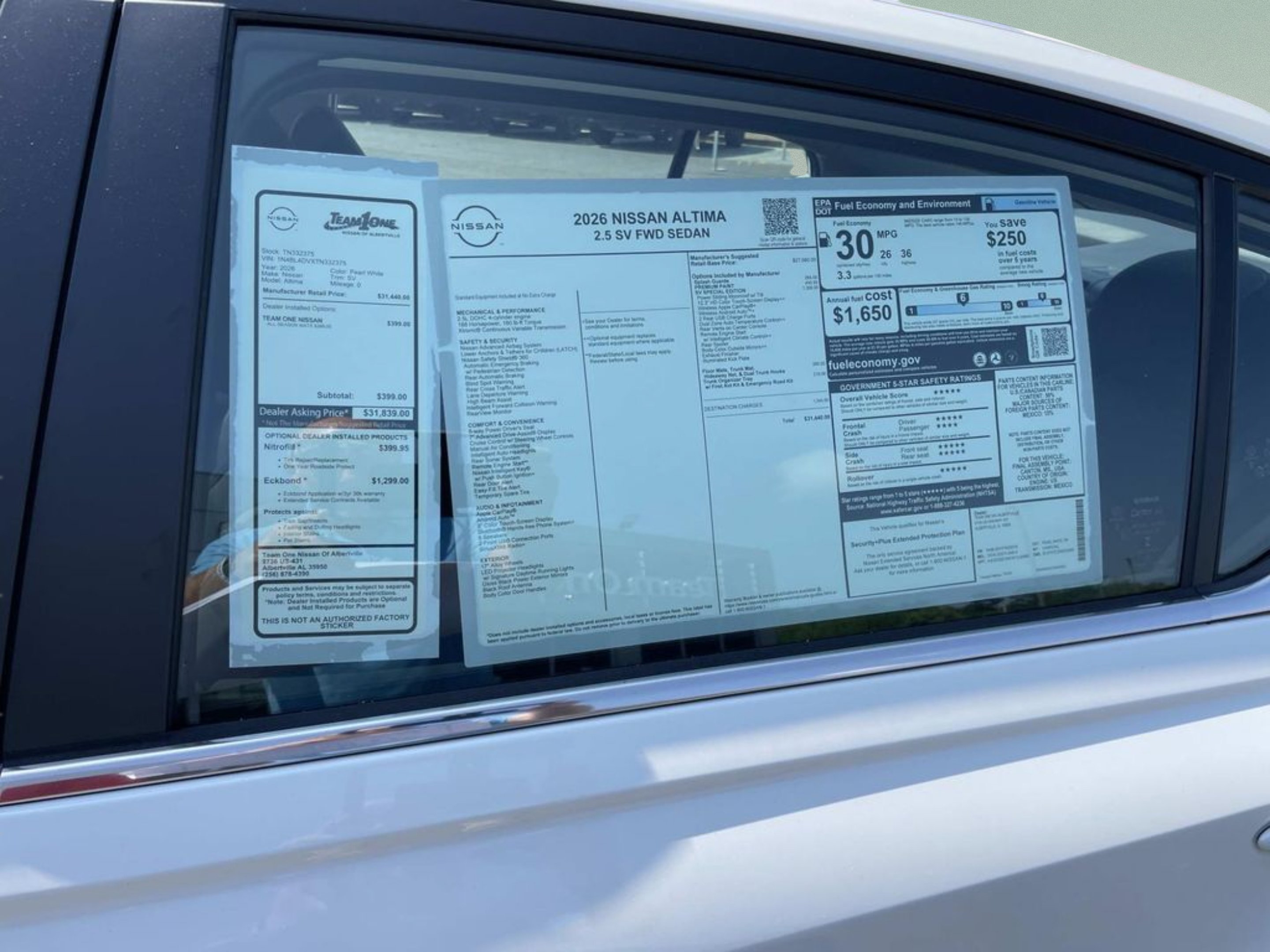 New 2026 Pearl White TriCoat Nissan 2.5 SV image 18