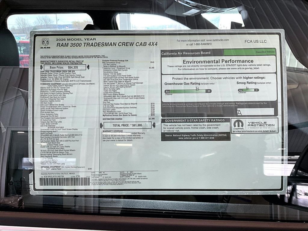 New 2026 Silver-Zynith Exterior Paint RAM Tradesman image 18