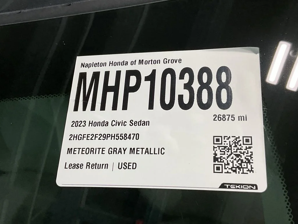 Certified Used 2023 Meteorite Gray Metallic Honda 2.0L 4D LX image 35