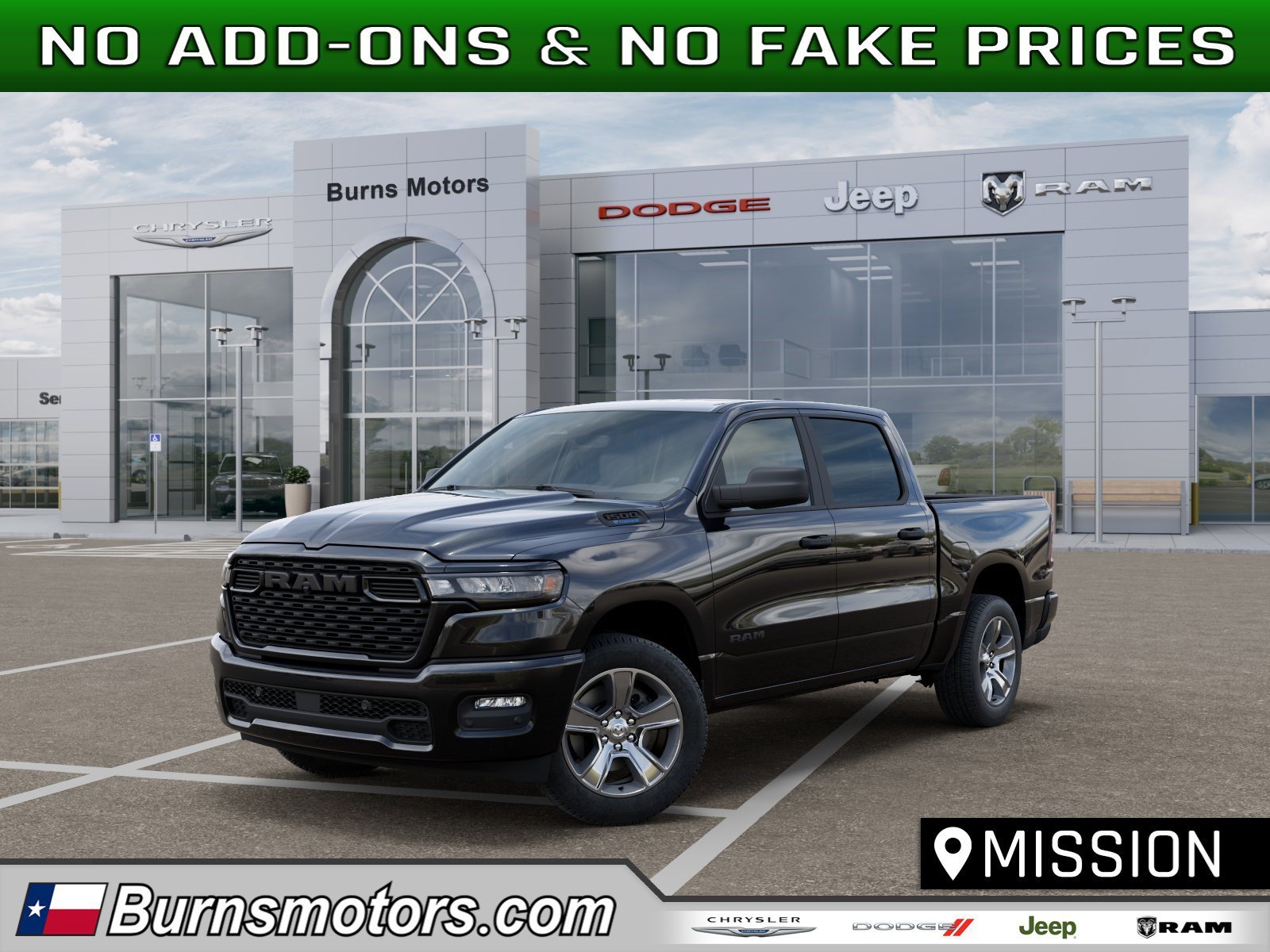 New 2026 Diamond Black Crystal Pearl-Coat Exterior Paint RAM Express image 1