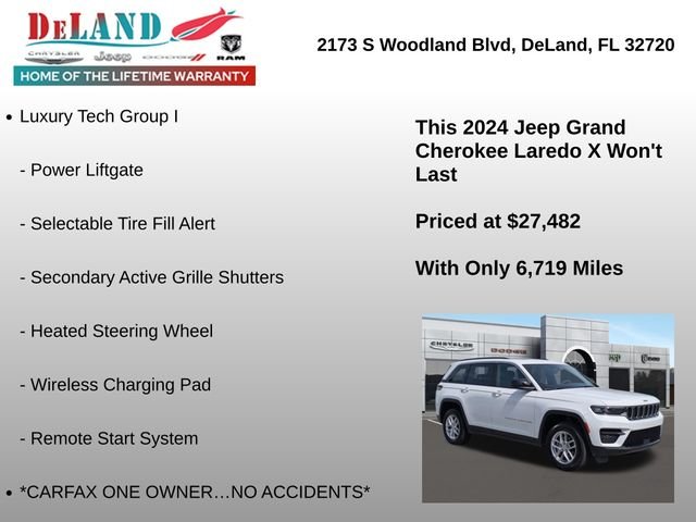 Used 2024 White Jeep Laredo X image 12