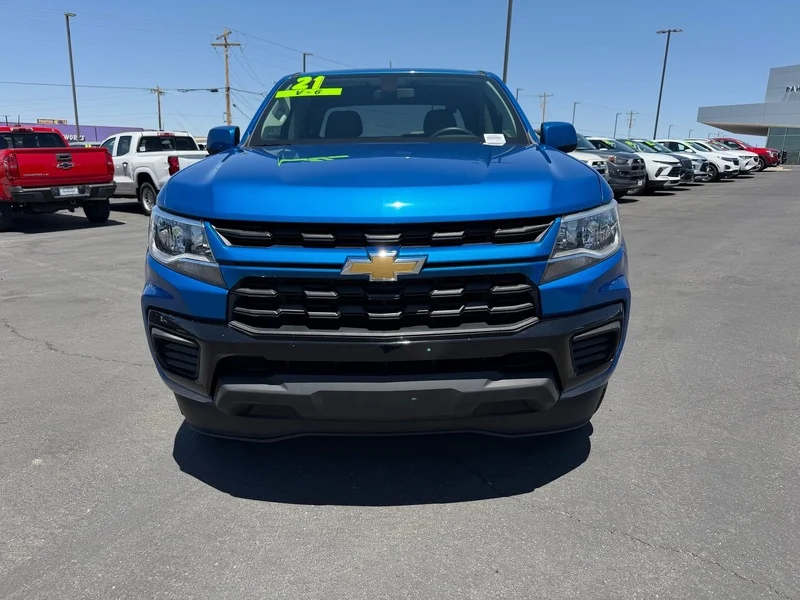 Used 2021 BRIGHT BLUE METALLIC Chevrolet 2WD Work Truck image 8