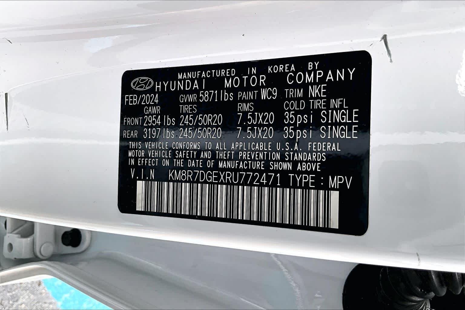 Used 2024 Hyper White Hyundai Calligraphy Night Edition image 32