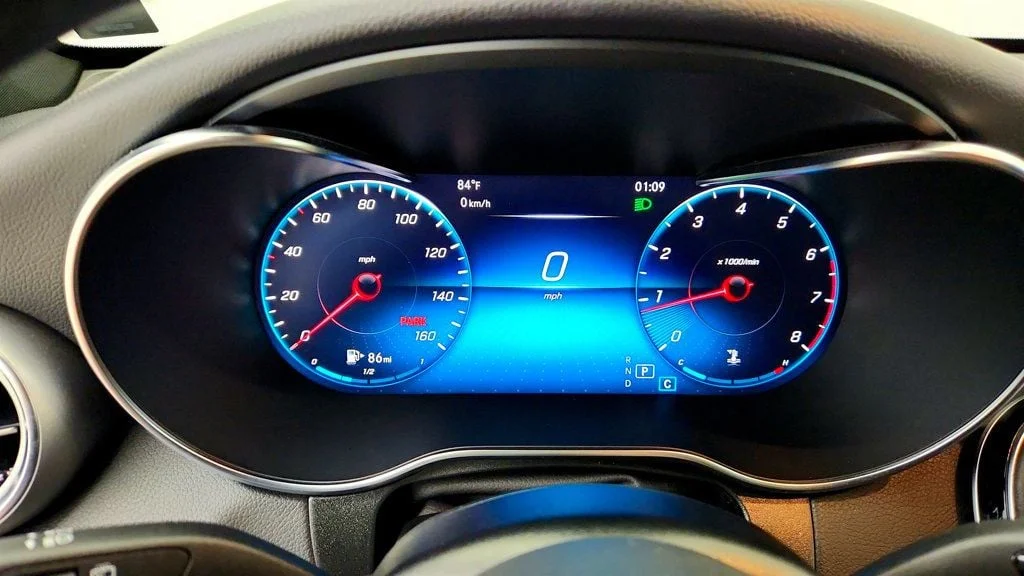 Used 2022 Black Mercedes-Benz GLC 300 SUV w/ Panorama Sunroof & Digital Instrument Cluster image 14