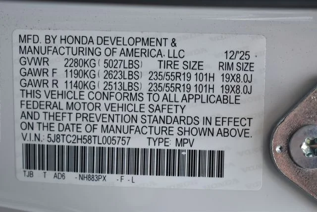 New 2026 Platinum White Pearl Acura Technology Package image 22