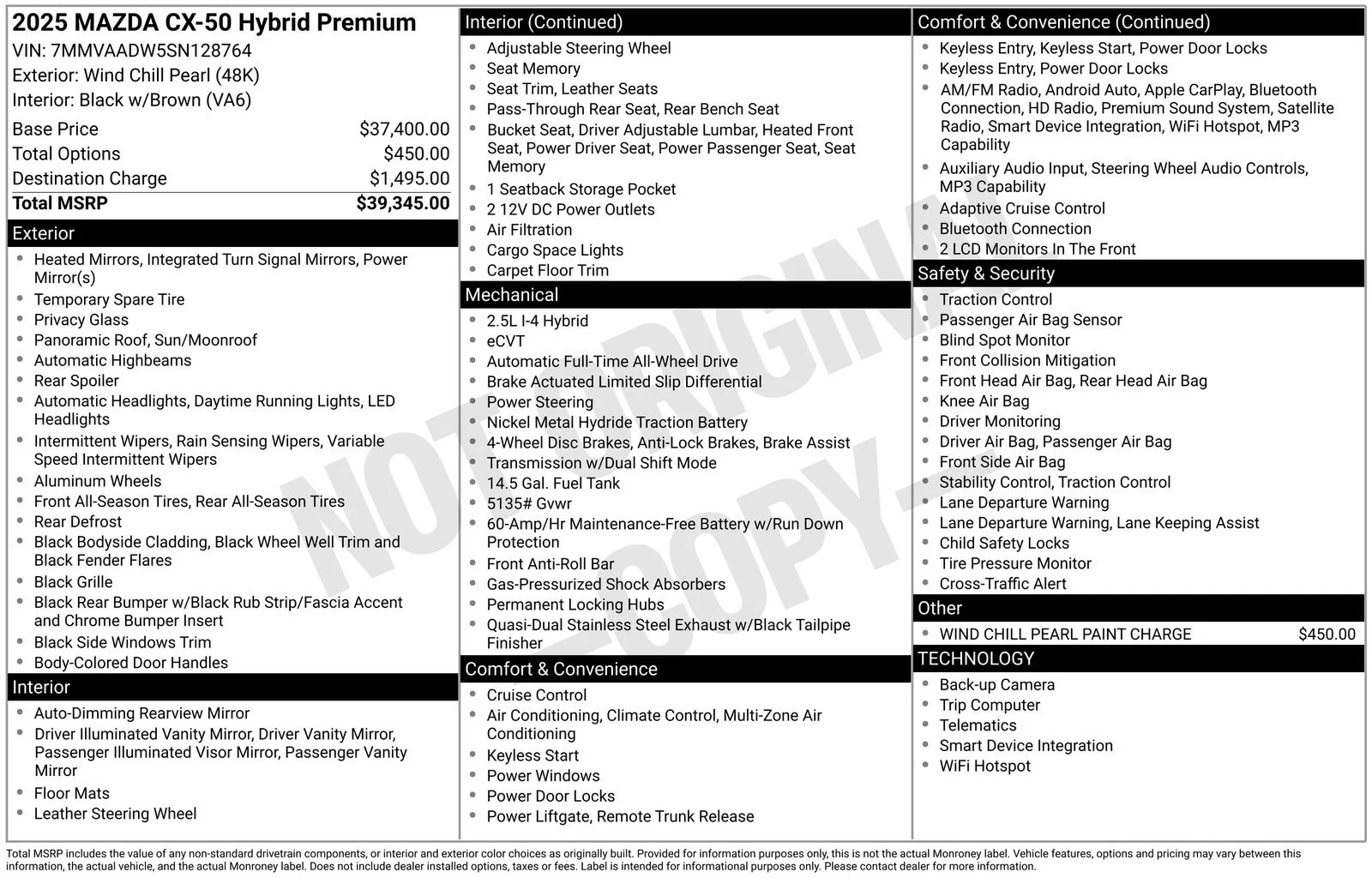 Certified Used 2025 Wind Chill Pearl Mazda Premium image 27
