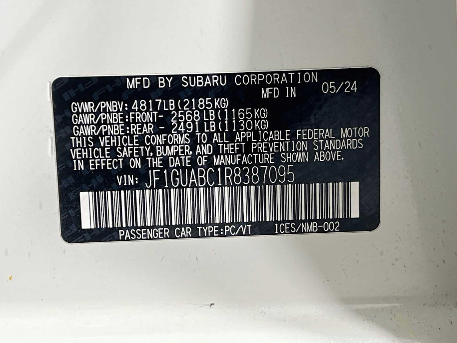 Used 2024 Crystal White Pearl Subaru  image 30