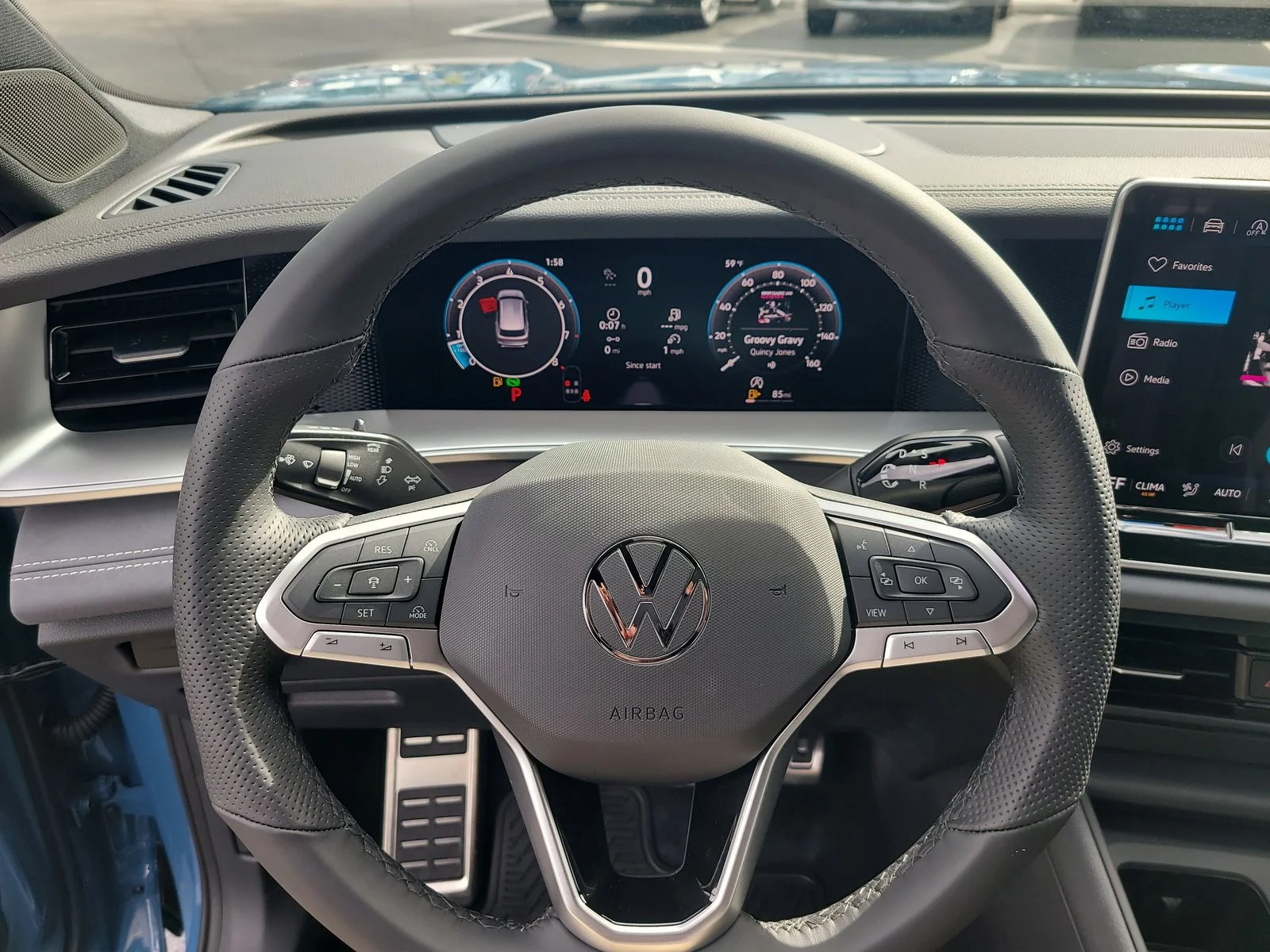 New 2026 Monterey Blue W/Deep Black Roof Volkswagen 2.0T SE R-Line Black image 27