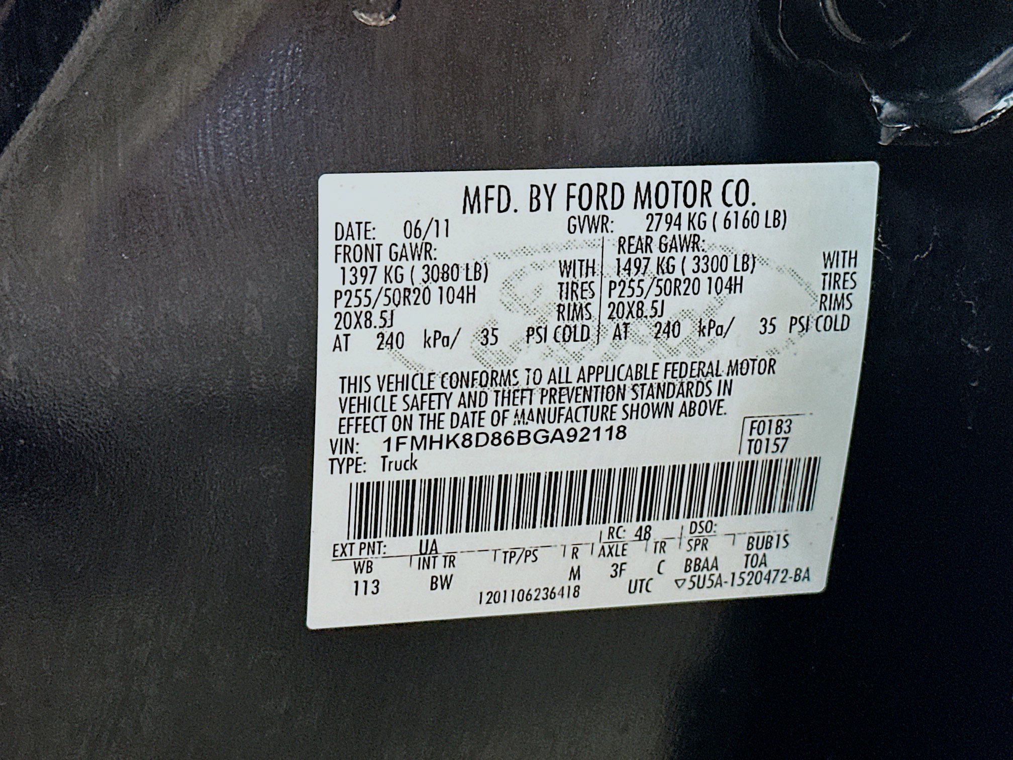 Used 2011 Black Ford XLT image 33