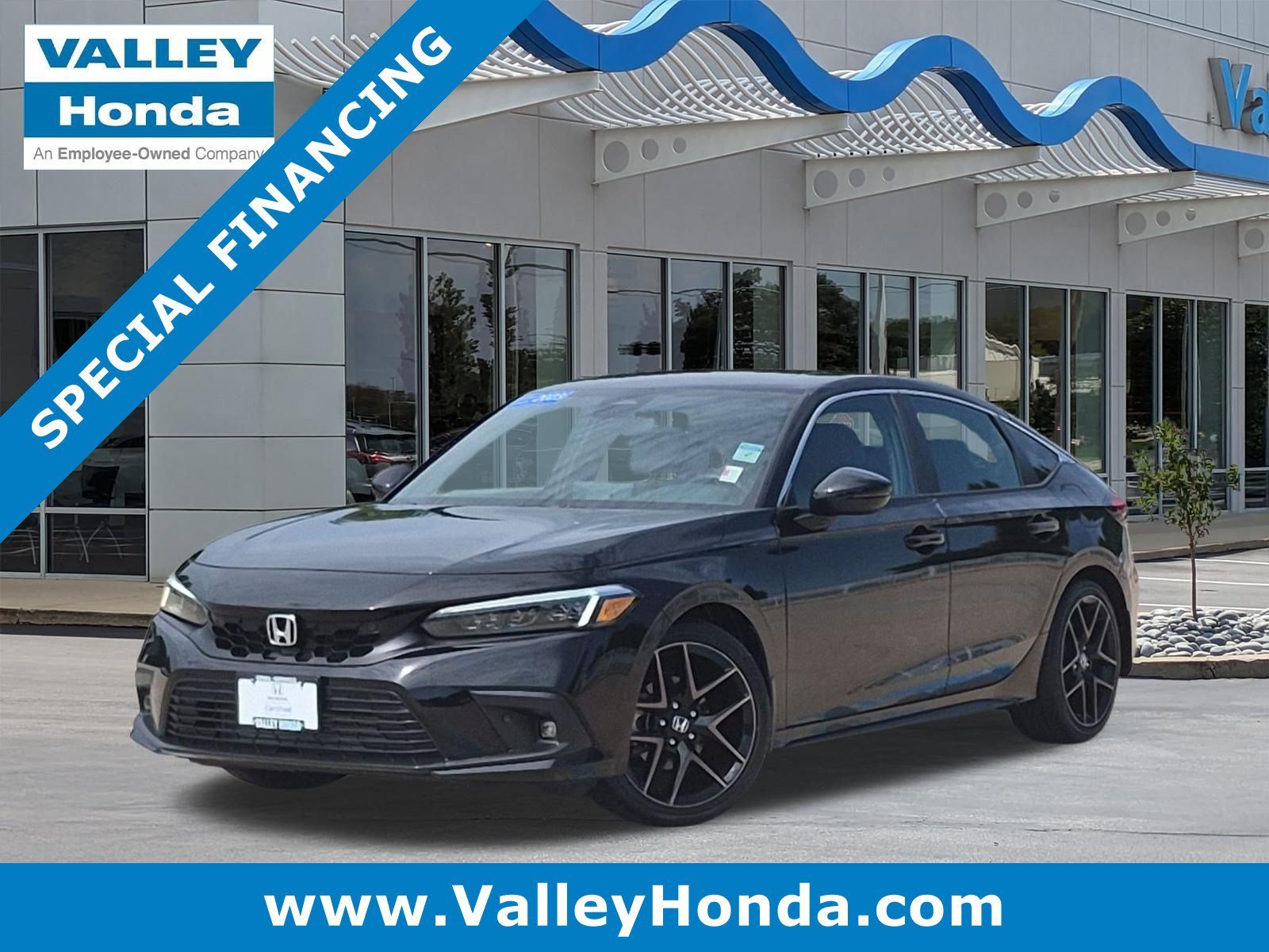 Certified Used 2023 Crystal Black Pearl Honda Sport Touring Hatchback image 1