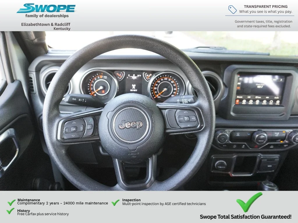 Used 2022 Silver Zynith Clearcoat Jeep Unlimited Sport image 15
