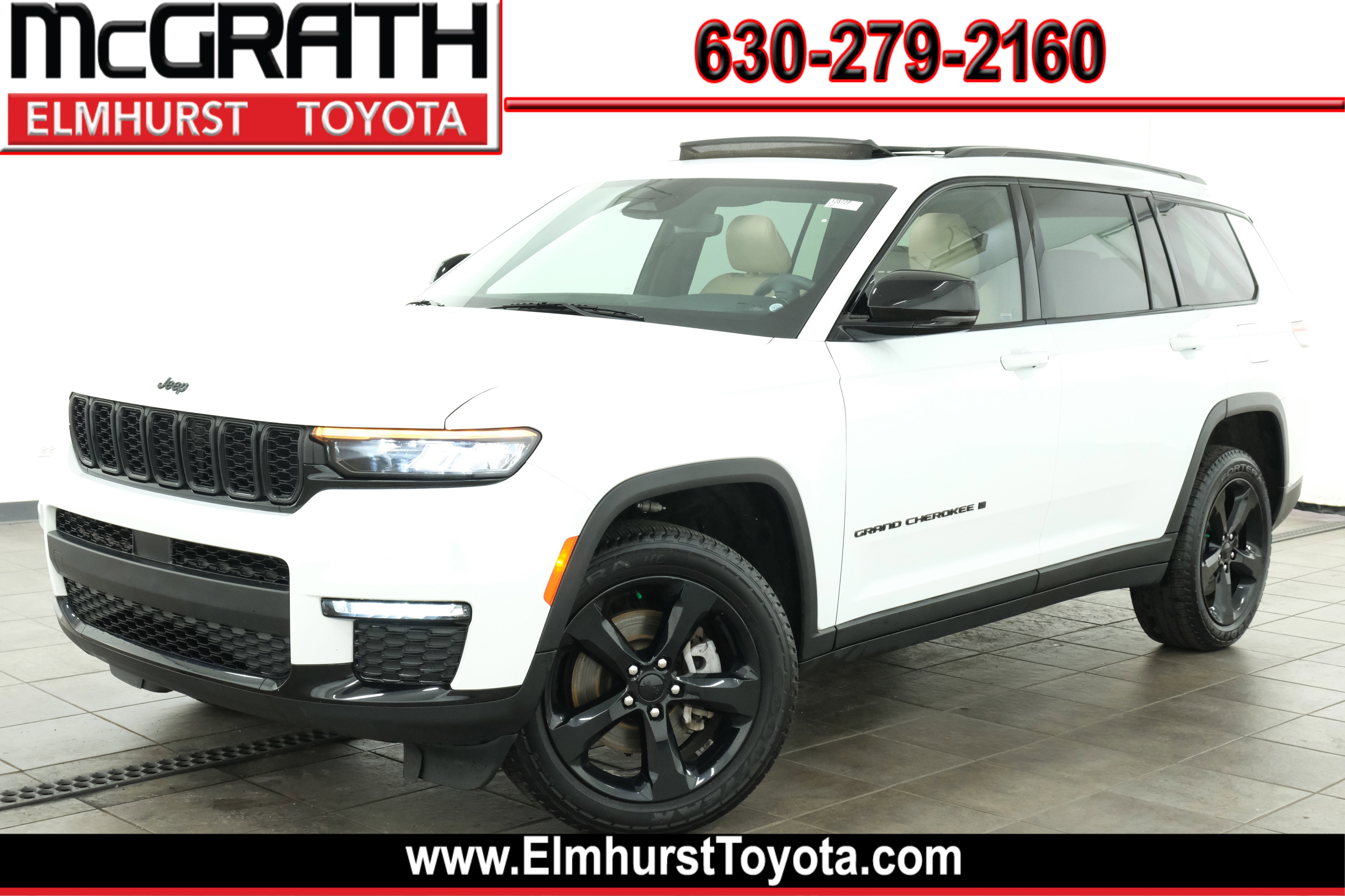 Bright White Clearcoat 2023 Jeep Grand Cherokee L Limited 4WD SUV / Crossover Four-Wheel Drive