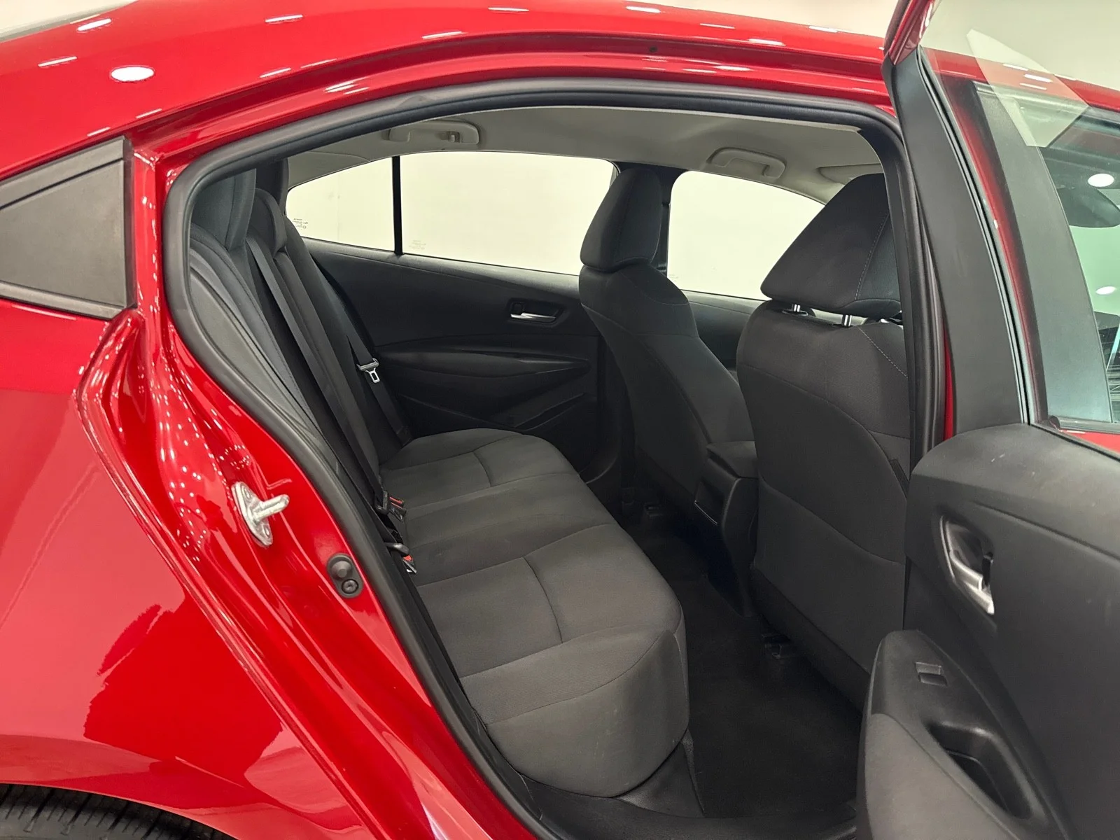 Used 2021 Barcelona Red Metallic Toyota LE image 37