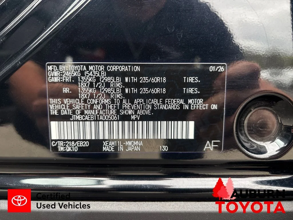 Certified Used 2026 Midnight Black Metallic Toyota XLE Plus image 15