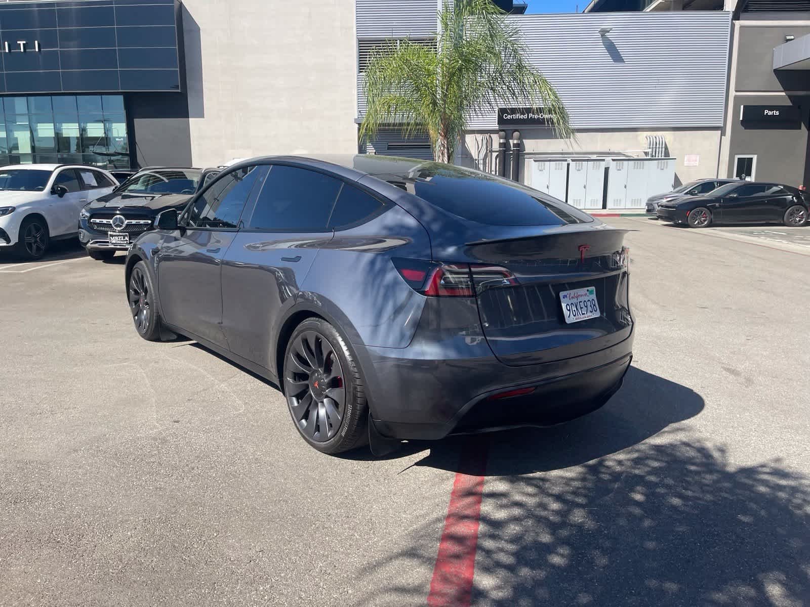 Used 2023 Midnight Silver Metallic Tesla Performance image 4
