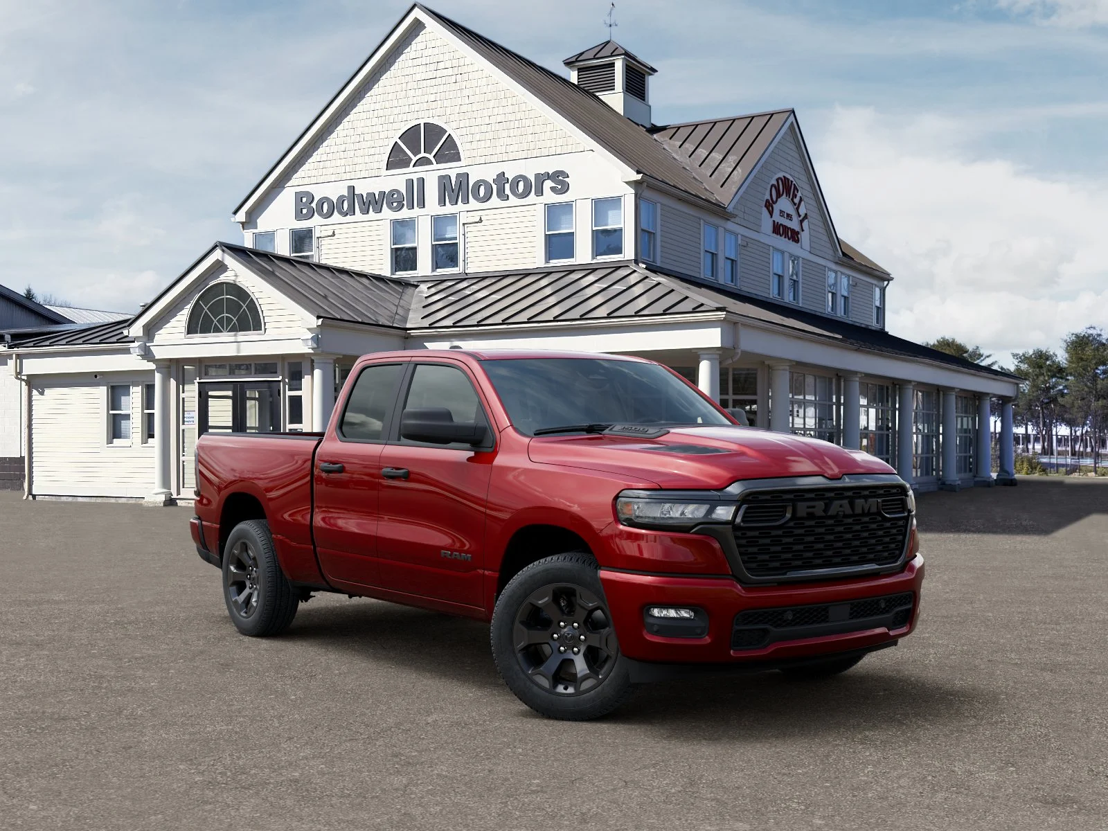 New 2026 Molten Red Pearlcoat RAM Express Quad Cab 4x4 6