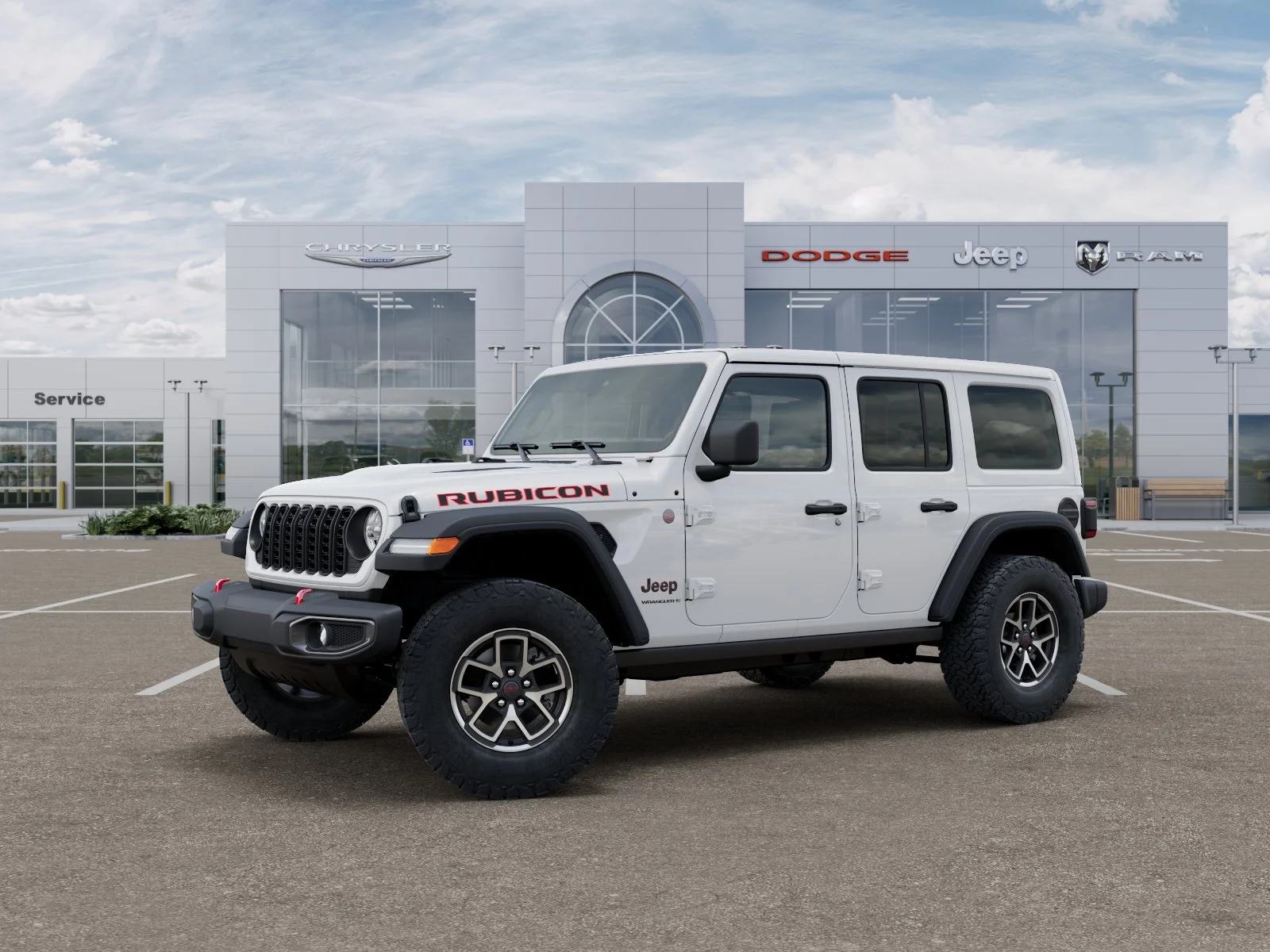 New 2026 Bright White Clear-Coat Exterior Paint Jeep Rubicon image 33