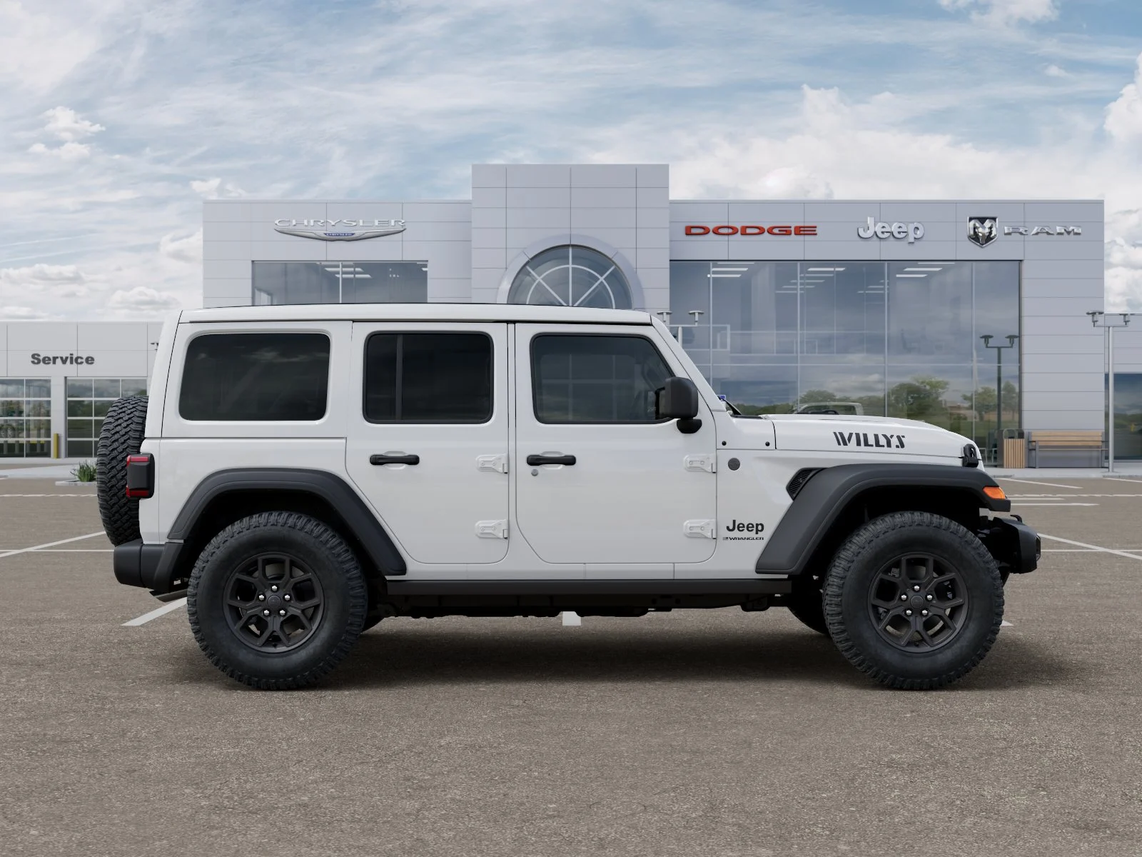 New 2026 Bright White Clear-Coat Exterior Paint Jeep Willys image 74