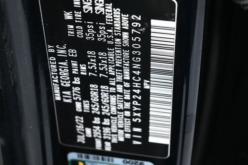 Used 2022 Ebony Black Kia LX image 17