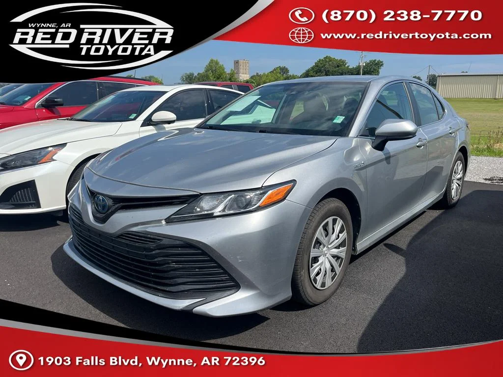 Used 2020 Celestial Silver Metallic Toyota Hybrid LE image 1