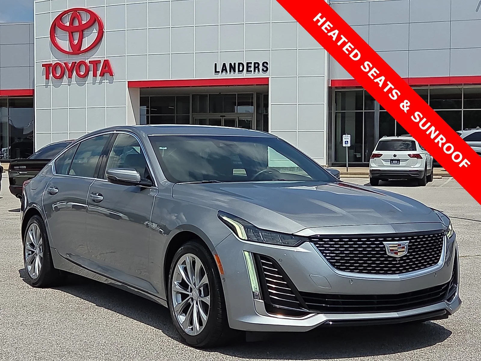 Used 2023 Argent Silver Metallic Cadillac Premium Luxury image 1