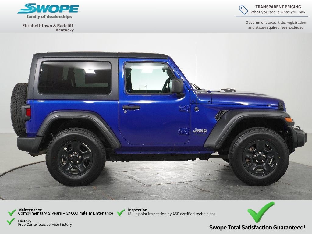 Used 2018 Ocean Blue Metallic Clearcoat Jeep Sport image 2