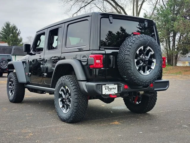New 2026 Black Clear-Coat Exterior Paint Jeep Rubicon image 4