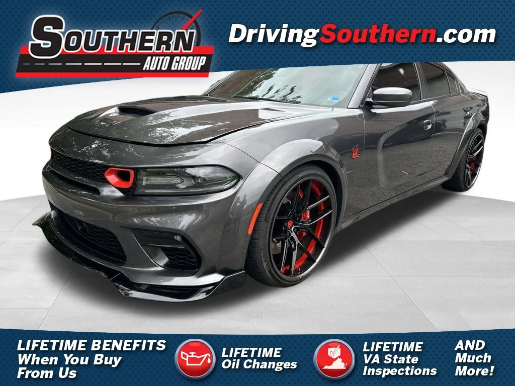 Used 2021 Gray Dodge R/T Scat Pack Widebody image 1