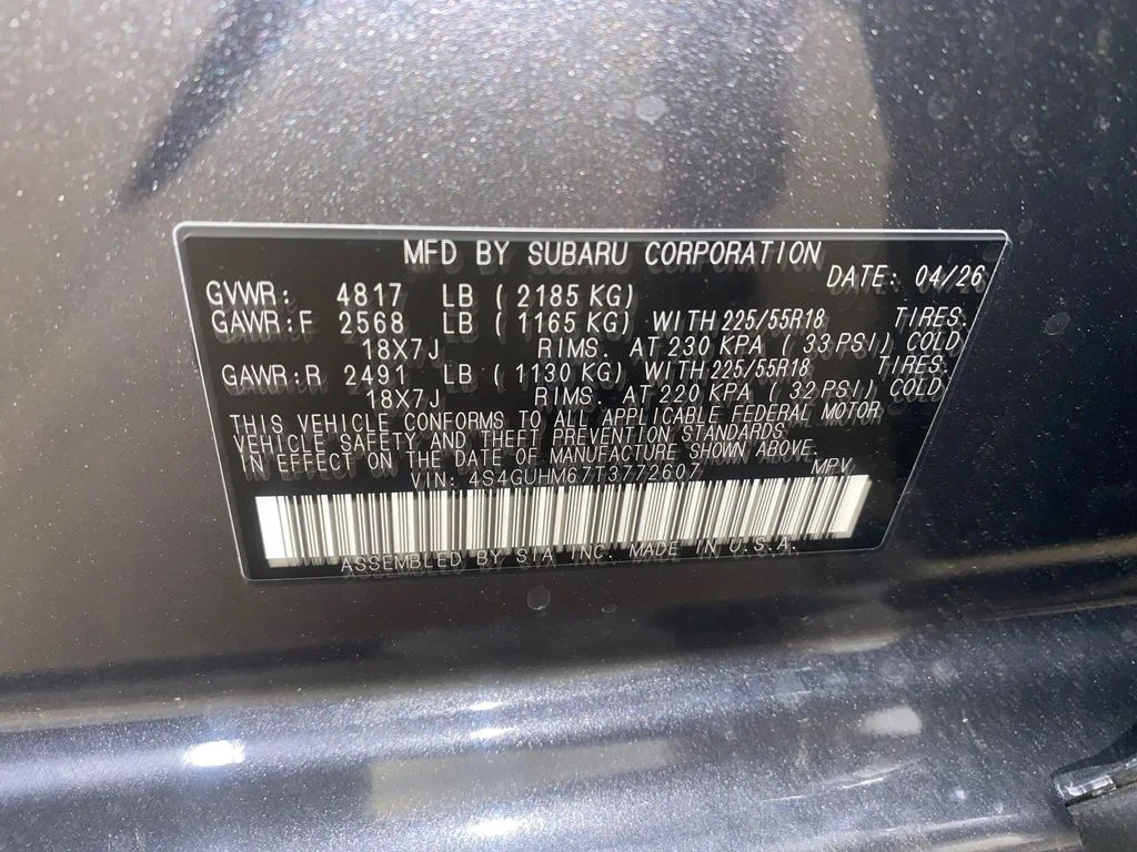 New 2026 MAGNETITE GRAY PEARL Subaru Limited image 27
