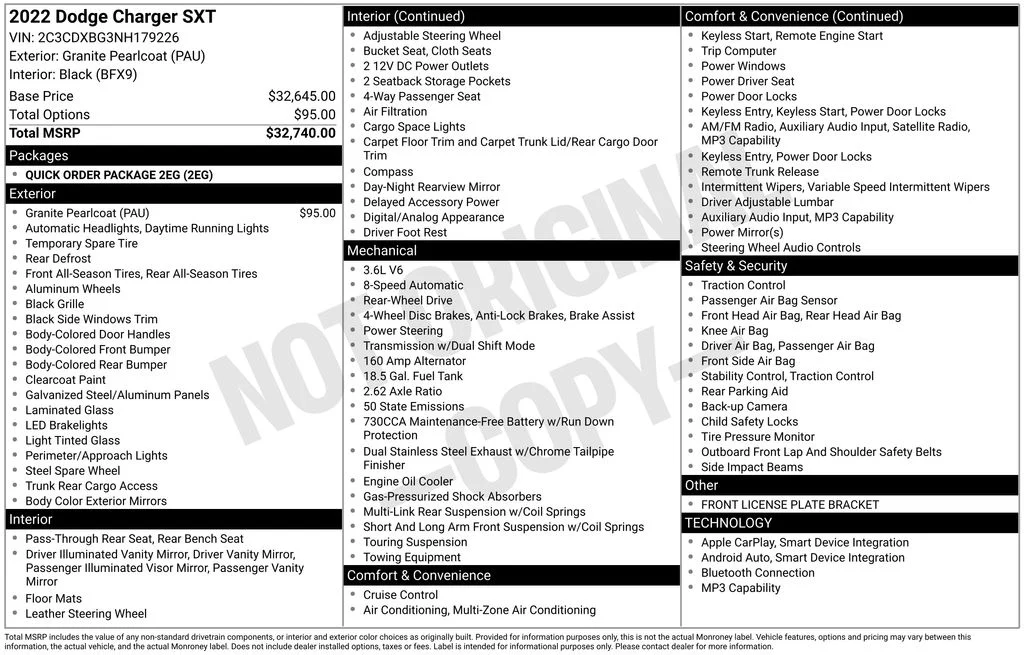 Used 2022 Gray Dodge SXT image 16
