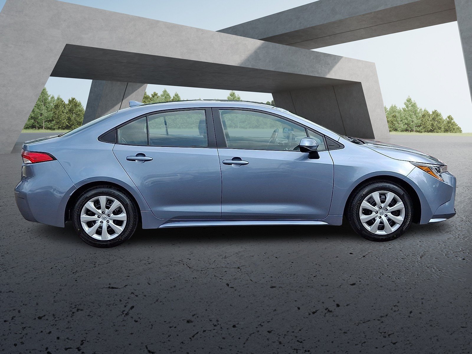 Used 2024 Blue Toyota LE image 6