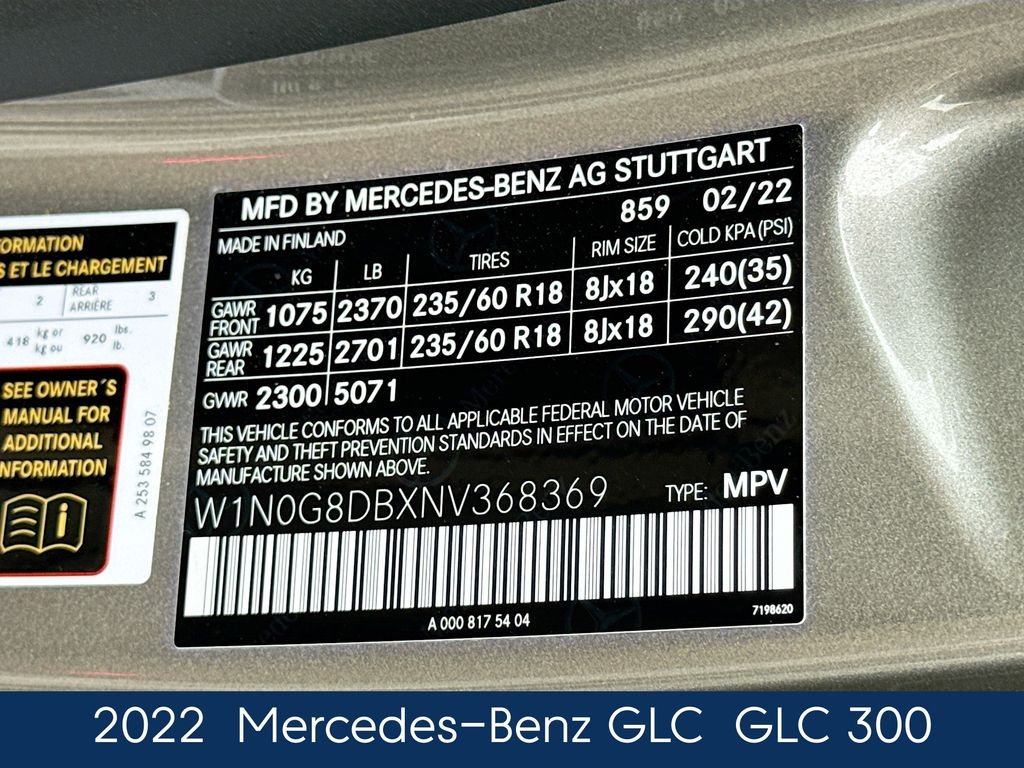 Used 2022  Mercedes-Benz GLC 300 image 20