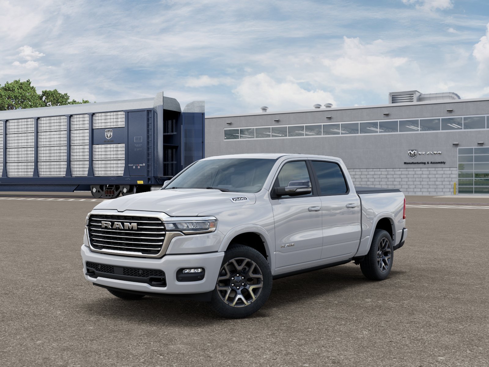 New 2026 Bright White Clear-Coat Exterior Paint RAM LARAMIE image 1