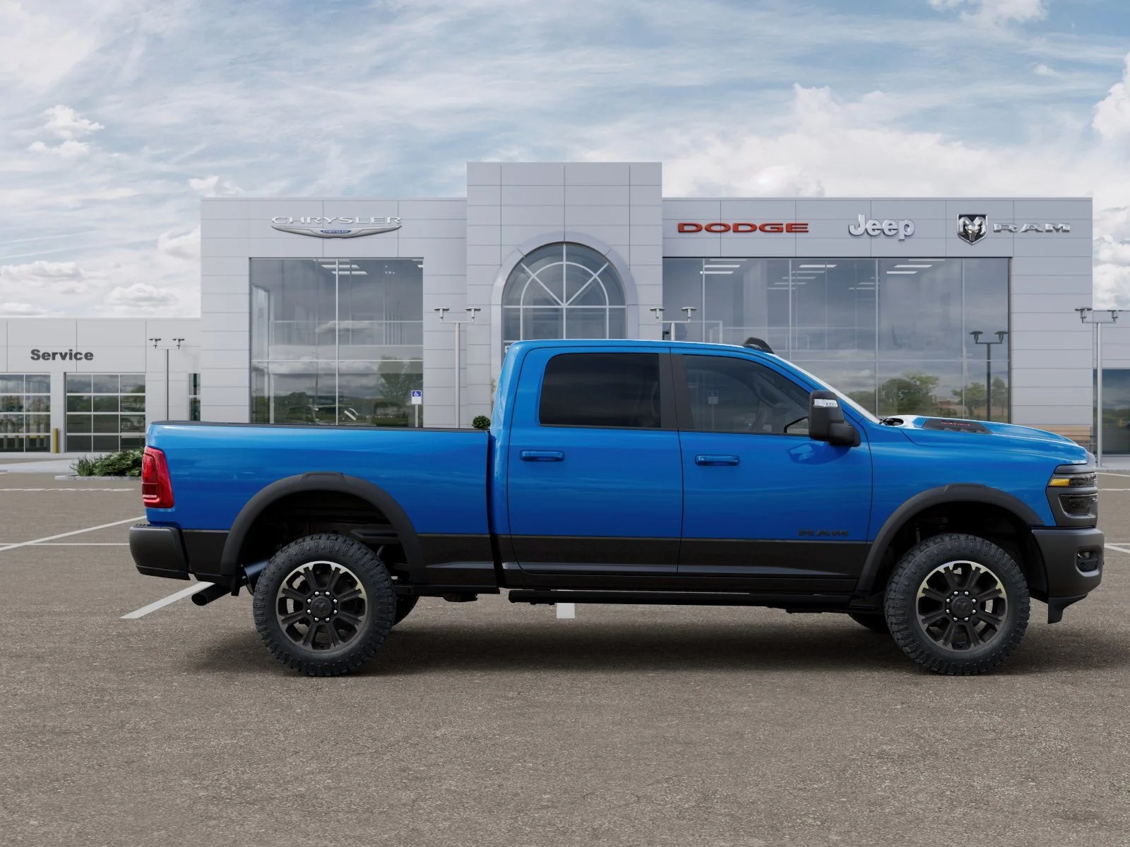New 2026 Hydro Blue Pearl-Coat Exterior Paint RAM Rebel image 47