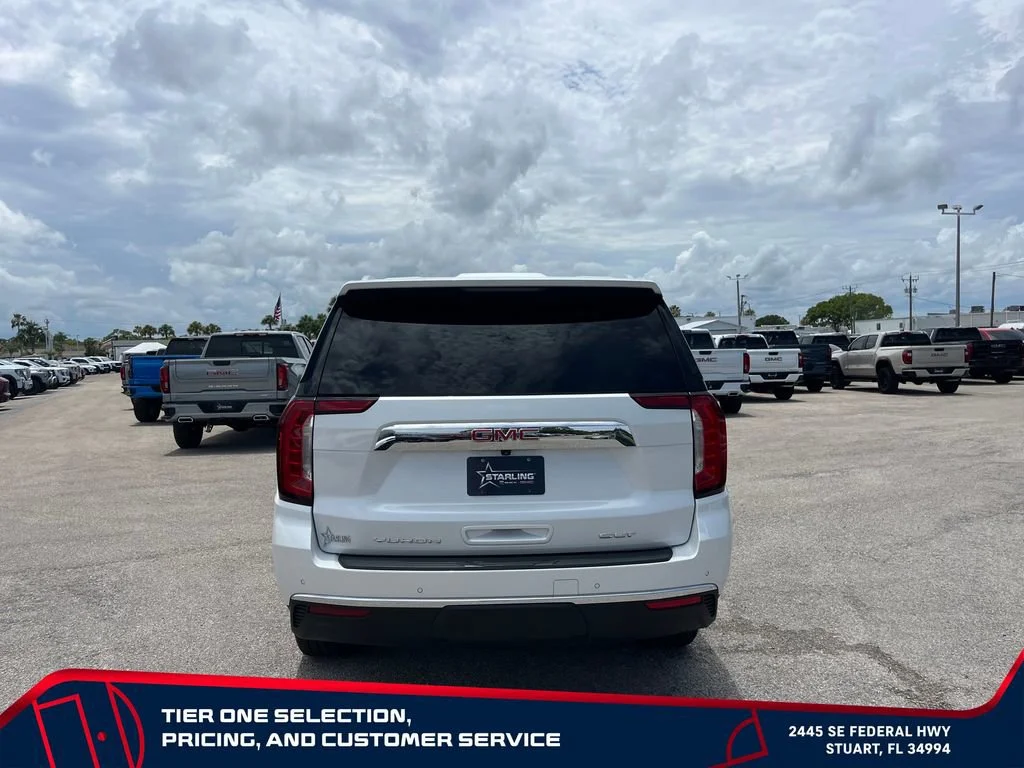 Used 2024 White Frost Tricoat GMC SLT image 6