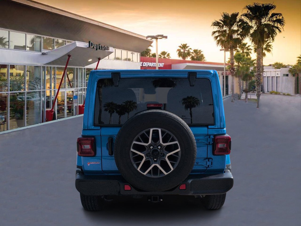 Used 2024 Blue Pearl Jeep Sahara image 4