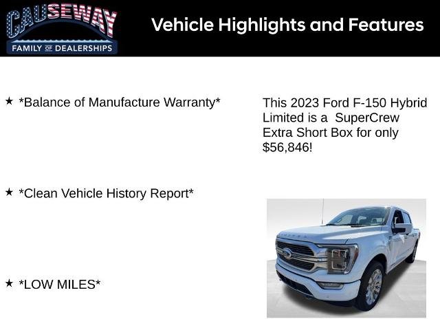 Used 2023 White Metallic Ford Limited image 41