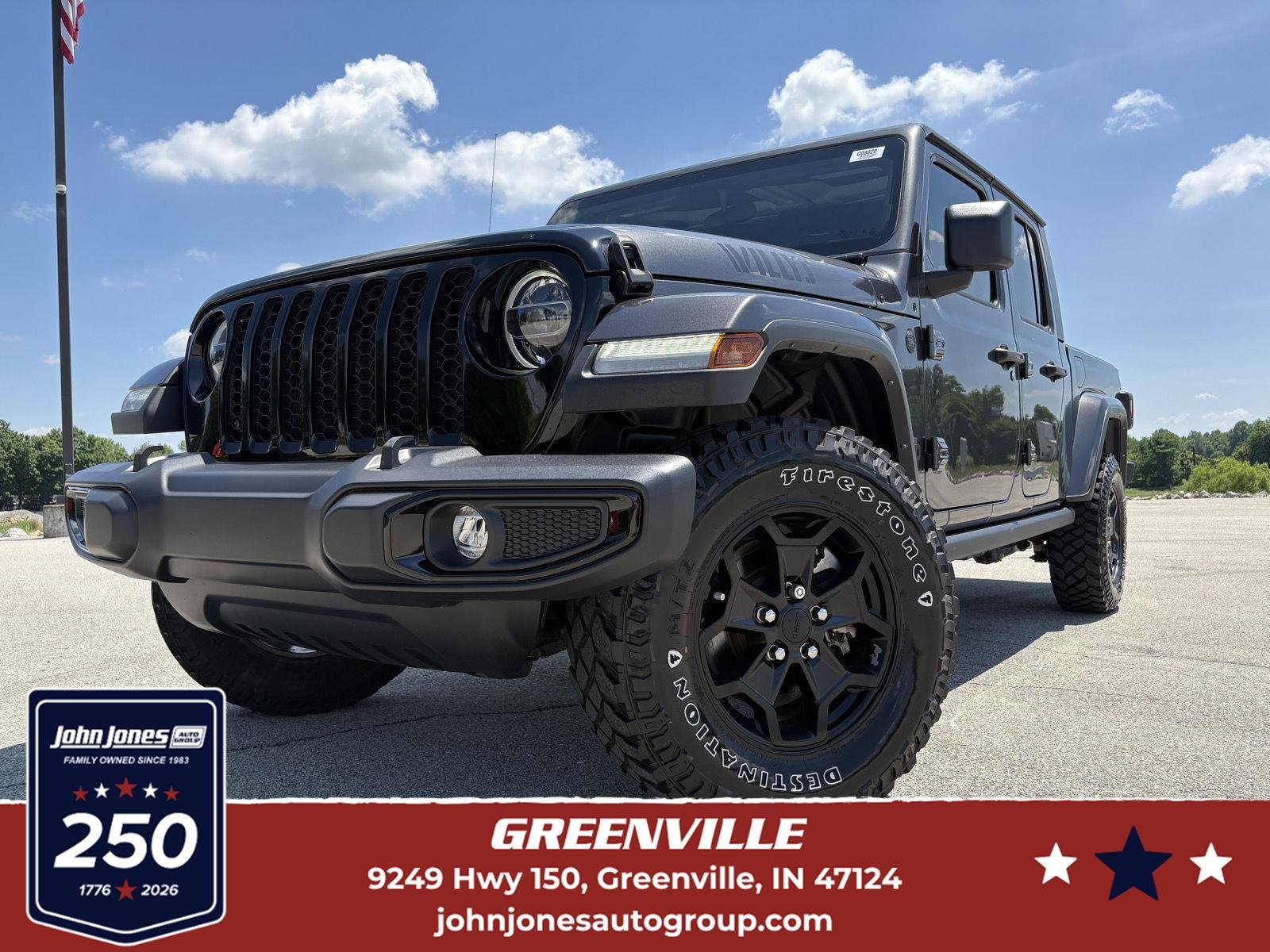 Used 2022 Granite Crystal Metallic Clearcoat Jeep Willys image 1