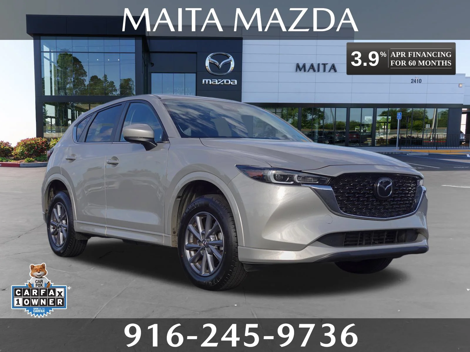 Certified Used 2025 Platinum Quartz Metallic Mazda 2.5 S Preferred Package image 1