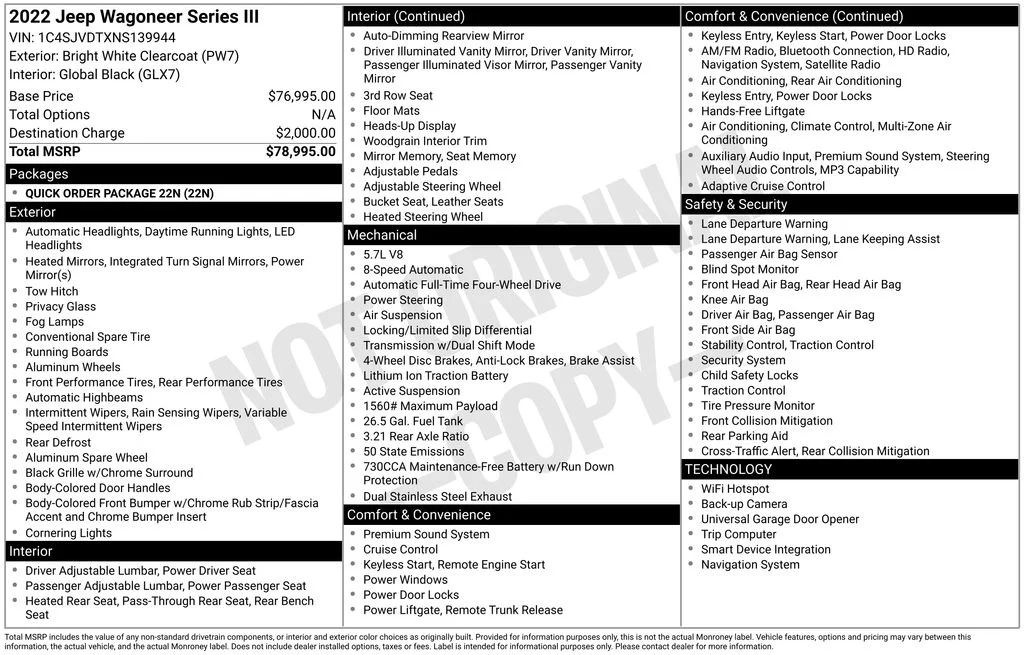 Used 2022 White Jeep Series III image 34