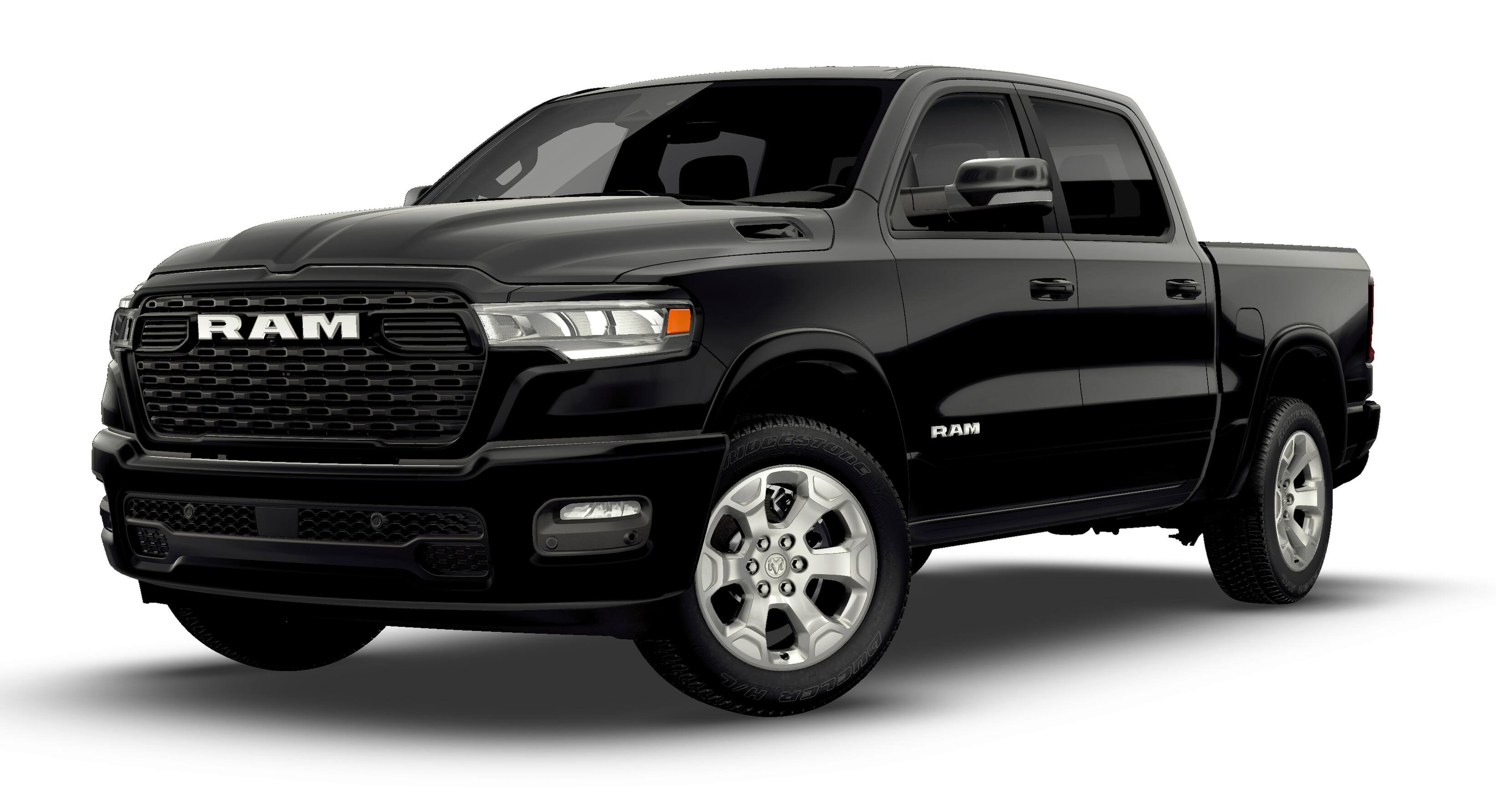 New 2026 Diamond Black Crystal Pearl-Coat Exterior Paint RAM Big Horn/Lone Star image 13