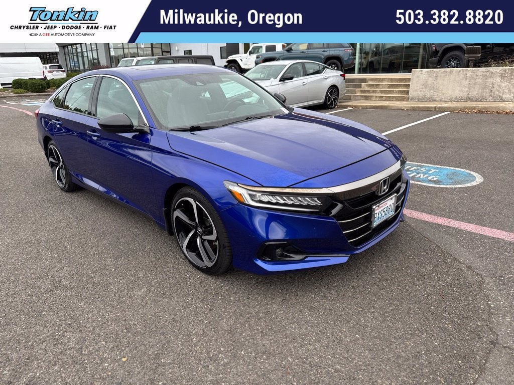 Used 2021 Still Night Pearl Honda Sport 2.0T image 1