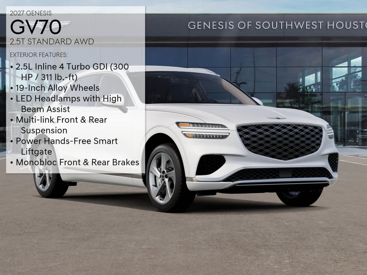 New 2027 Alta White Genesis 2.5T image 3