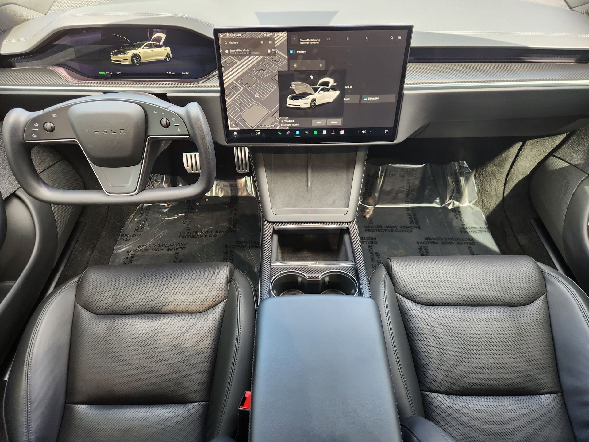 Used 2022 Tesla Model S Base with VIN 5YJSA1E51NF492532 for sale in The Woodlands, TX