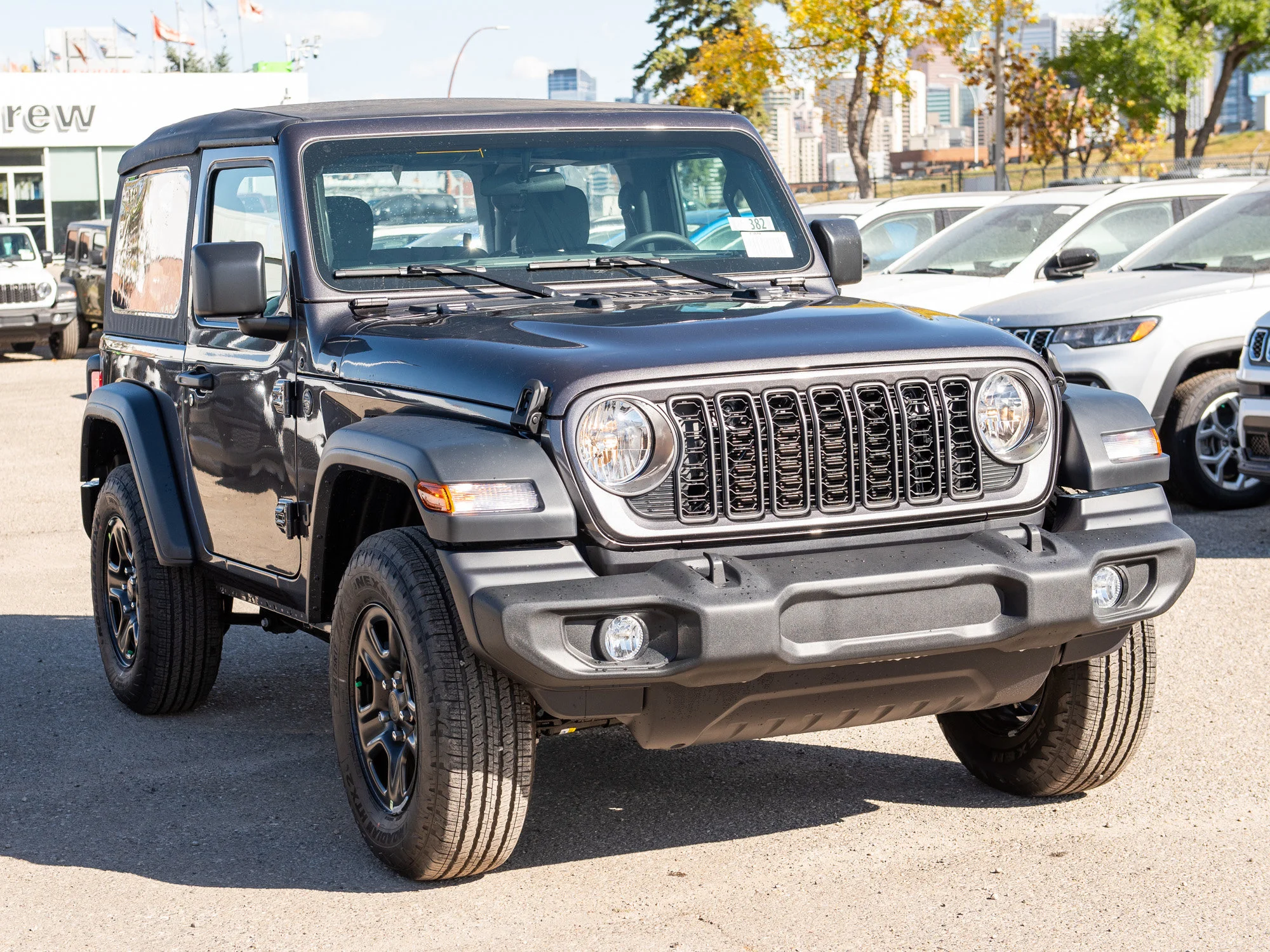 Used 2025 Grey Jeep Sport* 2 Door 4x4, Soft Top, 12 Inch Screen image 6
