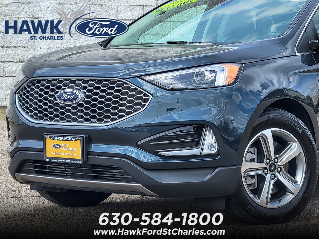 Certified Used 2023 Blue Metallic Ford SEL image 2