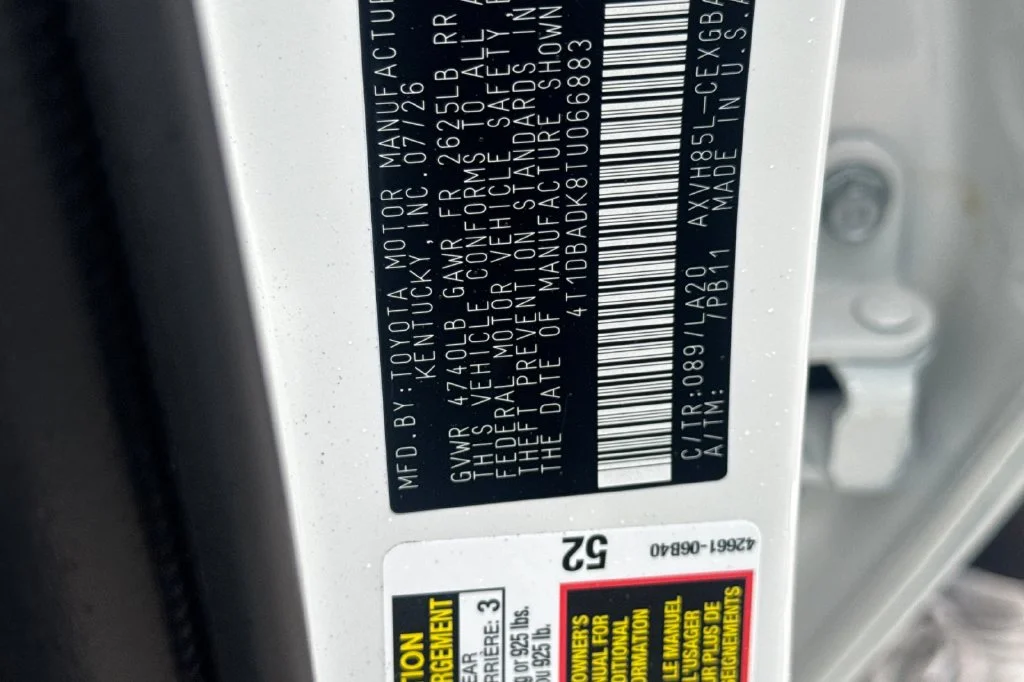 New 2026 Wind Chill Pearl Toyota XLE image 22