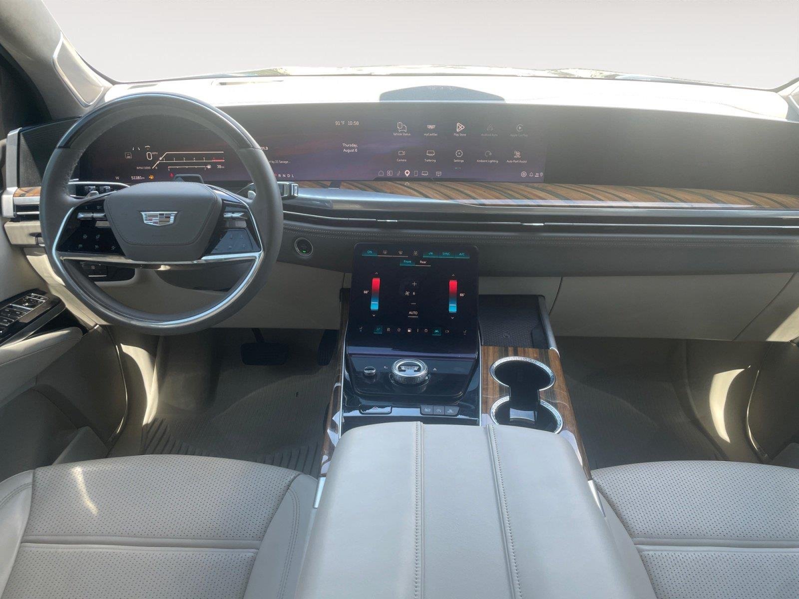 Used 2025 Crystal White Tricoat Cadillac 4WD Premium Luxury Platinum image 10