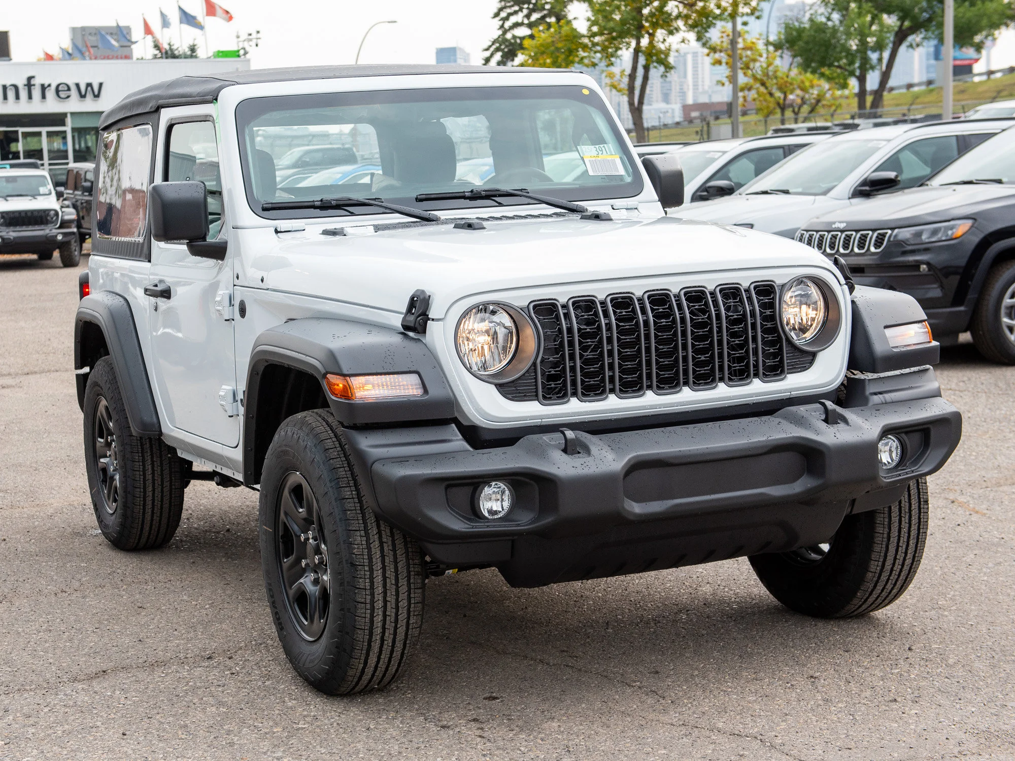 Used 2025 White Jeep Sport* 2 Door, Soft Top 4x4 image 6
